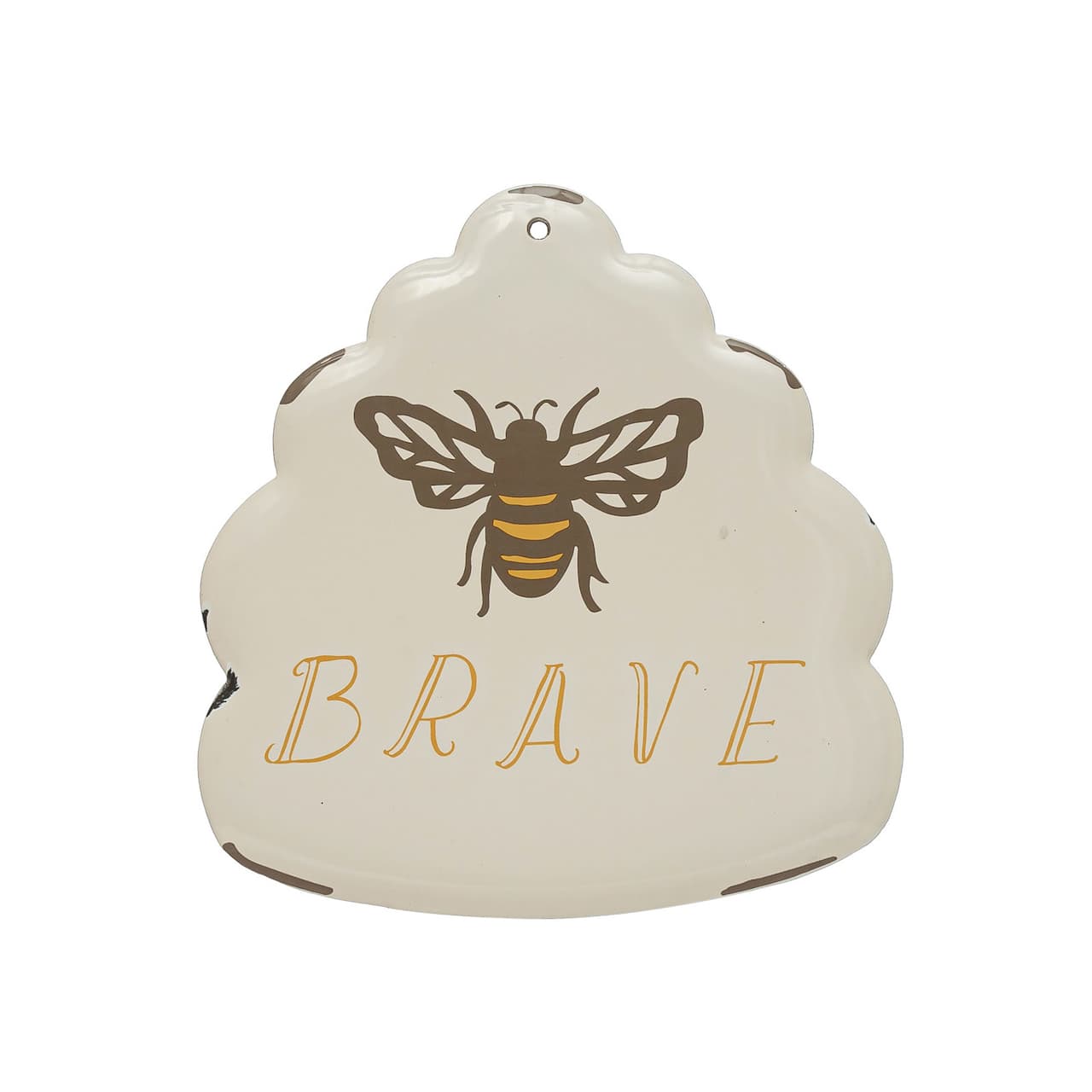 Hello Honey® Bee Brave Enameled Metal Wall Décor